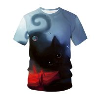 2023 newcat hárt Sport streetwear Animal Pattern T trendy Harajuku clothing TEE