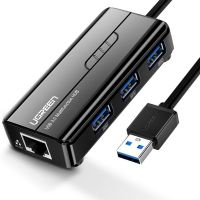 UGREEN Usb 3 . 0 2 . 0 Hub To Rj45 Lan อะแดปเตอร์การ์ดเครือข่าย