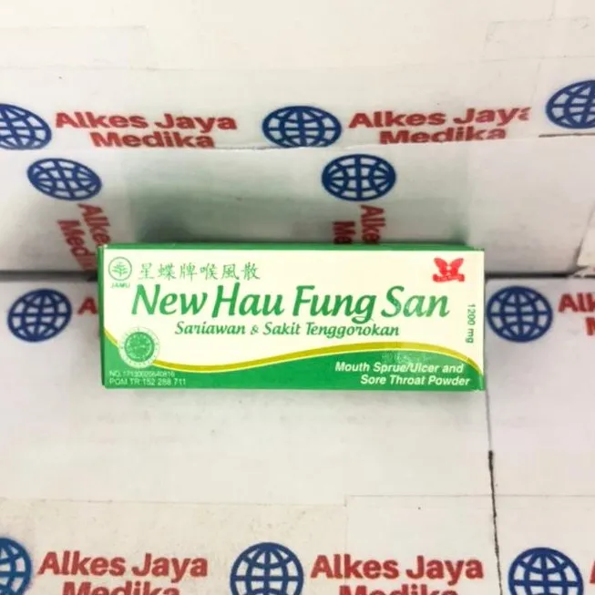 New Hau Fung San Cap Kupu Kupu 120mg Obat Sariawan Dan Tenggorokan Lazada Indonesia