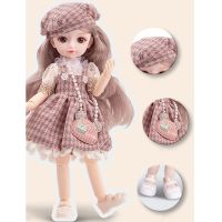 (Popular toys) ตุ๊กตา BJD 26ซม. 13ข้อต่อที่สามารถเคลื่อนย้ายได้10นิ้วแต่งหน้า3D ดวงตาสีน้ำตาลแต่งตัวตุ๊กตากับเสื้อผ้าแฟชั่นของเล่นสำหรับเด็กผู้หญิงของขวัญ