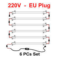 【✲High Quality✲】 mian885 ชุด6ชิ้นหลอด Led Ac 220V/110V ความสว่างสูง8W 72Leds 50Cm ท่อไฟฟลูออเรสเซ้นท์ Led ประหยัดพลังงาน