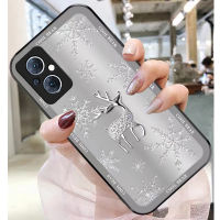 เคส OPPO Reno 8Z 7Z 5G เคส OPPO Reno 5 6 Reno7 Pro 5G เคส เคสโทรศัพท์มือถือแบบแก้ว กันกระแทก ลายหมี แนวสตรีทแฟชั่น หรูหรา สําหรับ 2021