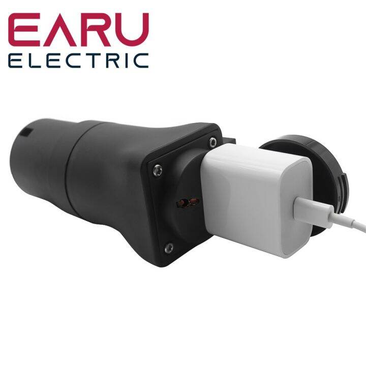 electric-vehicle-side-discharge-plug-ev-type2-16a-charger-cable-with-eu-socket-outdoor-power-station-need-car-support