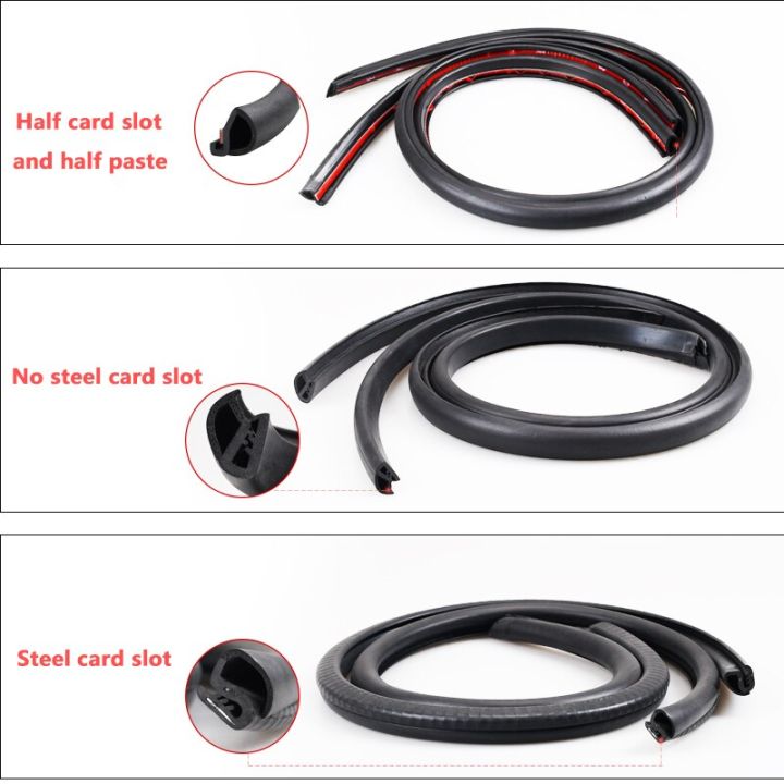 2ชิ้นแถบปิดผนึกประตูในรถ-b-เสาประตูวอลเปเปอร์หินแถบฉนวนกันเสียงอุปกรณ์ตกแต่งรถยนต์ลดเสียงรบกวน