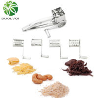 Holaroom Rotary Cheese Grater 4 Drums Blades Cheese Cutter Stainless Steel Cheese Slicer Shredder Butter Cutter Kitchen Gadgets