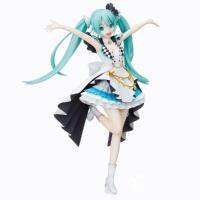 23เซนติเมตรต้นฉบับ SEGA H Atsune Miku อะนิเมะรูปที่มีสีสันเวที Ver. World Project 2nd Scenery Action Figurine 16ของเล่นสะสม