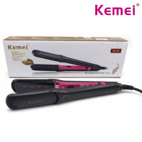 เครื่องหนีบผม Kemei เครื่องหนีบผมไฟฟ้า หนีบผม หนีบผมตรง ระบบอินฟราเรด ที่หนีบผม ที่หนีบผมตรง เครื่องหนีบผมตรง ! Professional Hair Iron Straightener &amp; Curler