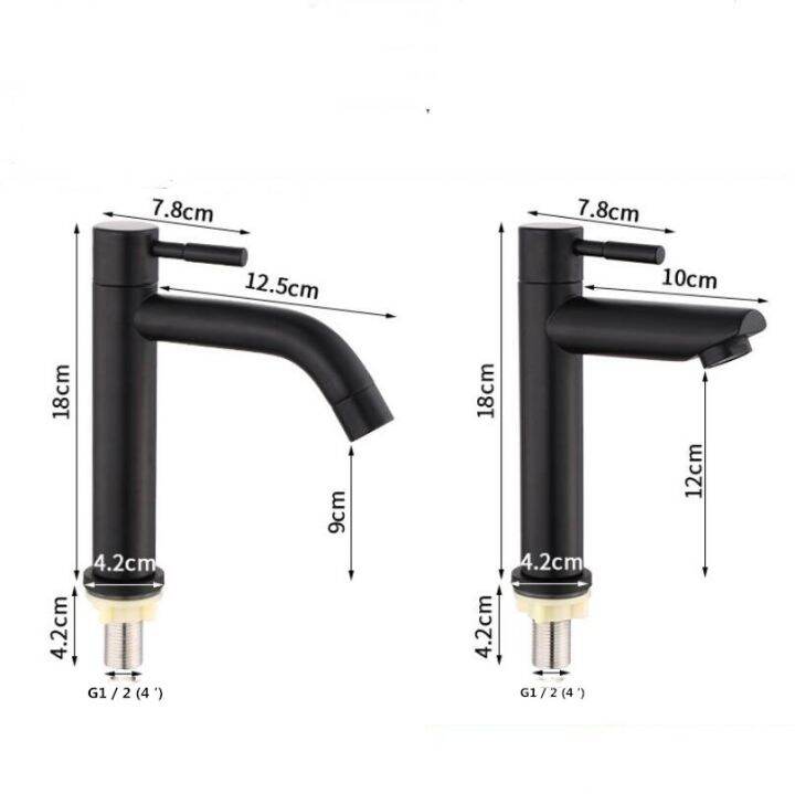 g1-2-matte-black-basin-faucet-304-stainless-steel-bathroom-sink-washing-tap-fashion-single-cold-single-handle-water-tap