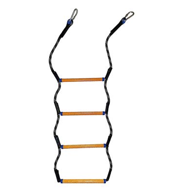 Boat Rope Ladder 4 Step Marine Rope Ladder for Inflatable Boat, Kayak, Motorboat, Canoeing