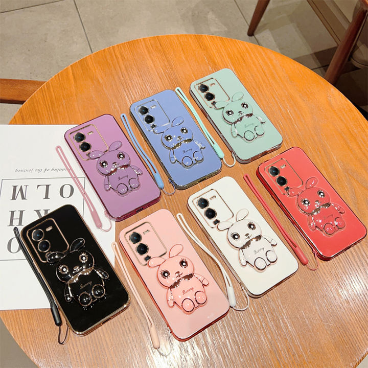 เคสนิ่มสำหรับ-vivox9เคส-x9เคส-vivo-x9การ์ตูนรูปกระต่ายกันกระแทกที่เคสโทรศัพท์โทรศัพท์ชุบด้วยซิลิโคน