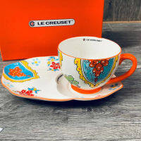 ฝรั่งเศส Le Creuset สีเย็นอเนกประสงค์ถ้วยอาหารเช้าและจานดื่มโจ๊กดื่มธัญพืชดื่มนมดื่มกาแฟ