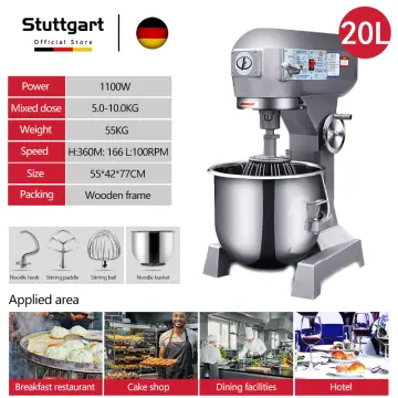 Dough Mixing Machine Commercial 10KG 15KG Dough Kneading Machine Automatic  Mixer Multi-functional Egg Beater