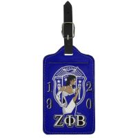 Twoheartsgirl Zeta Phi Beta Travel Luggage Tag กระเป๋าเดินทาง Boarding Tag