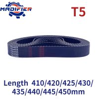 T5 Width 10/15/20/25/30/35/40/45/50mm Closed Loop Rubber Timing Belt Length 410/420/425/430/435/440/445/450mm