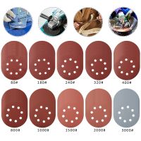 ┅✲ 100Pcs 125mm Sanding Discs 8 Hole Hook Loop Sandpaper 80Grit-3000Grit Sanding Paper 5Inch Sanding Disc Abrasive Polishing Tools