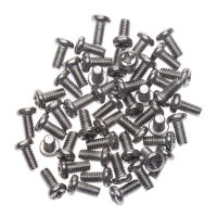 50ชิ้น M3 X6mm สแตนเลสเมตริกกระทู้ฟิลลิปข้ามหัวกระทะสกรูหมวกสายฟ้าถั่วรัดซ่อมฮาร์ดแวร์เครื่องมือ