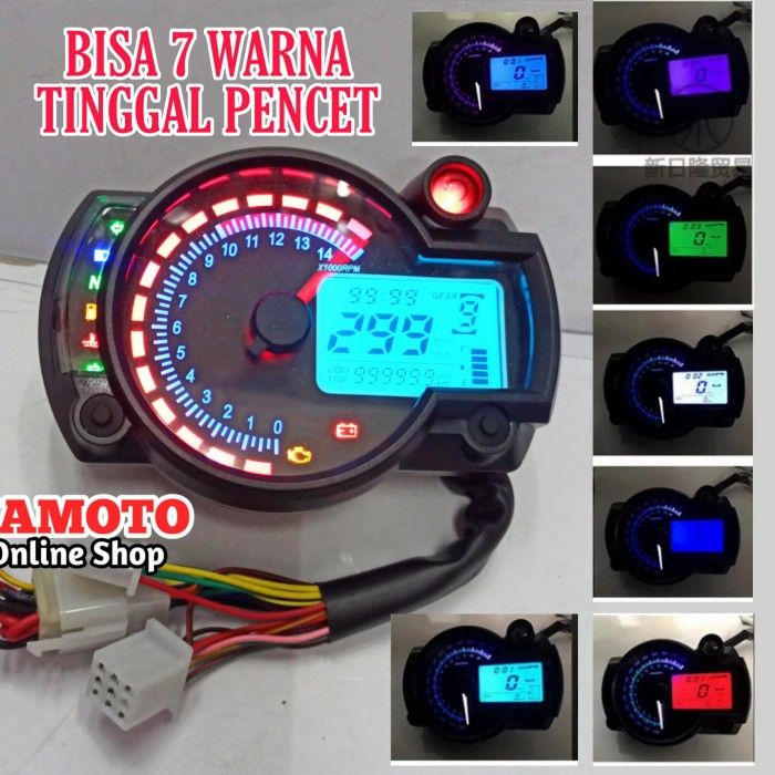 Spidometer Rpm Digital Model Koso Rx2n Spido Takometer Speedometer