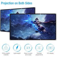 【Booming】 เครื่องโปรเจคเตอร์3d HD แบบพกพา60/72 / 84 / 100 / 120/150นิ้ว,เครื่องฉาย LED DLP เพิ่มความสว่าง