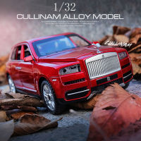 1:32 Scale Rolls Royce Cullinan Diecast รถโลหะรุ่นเสียงและแสงดึงกลับ SUV 7ประตูเปิดได้สำหรับของขวัญเด็กของเล่น