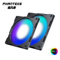 Phanteks 120มิลลิเมตร140มิลลิเมตรอลูมิเนียม Lux 5โวลต์3PIN Halos ARGB ที่มีสีสัน LED สีรุ้งพัดลมรูรับแสงเข้ากันได้12เซนติเมตร14เซนติเมตรหม้อน้ำพัดลม