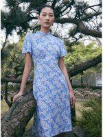 ผู้หญิงฤดูร้อน Cheongsam สีเขียวแขนกุดชุดเครื่องแต่งกายวินเทจบางใหม่สไตล์จีนแบบดั้งเดิมชุด S ถึง Xxl Vestido Chino