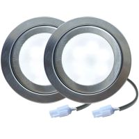 2-Piece NEW 68mm Cooking Hood Light Bulb 12V DC 1.5W LED for 55-60mm Hole Frosted Glass Cover 20W Halogen Bulb