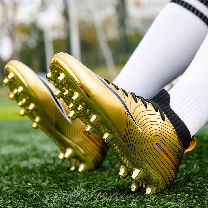ชุดฝึกกลางแจ้งรองเท้าฟุตบอลรองเท้าวิ่งสำหรับทุกเพศมก-รองเท้าผ้าใบเล่นกีฬารองเท้าฟุตบอลหนามยาว
