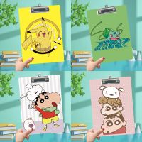 Kawaii Pikachu Venusaur Anime Cartoon Acrylic A4 File Board Clip Writing Board Clip Loose-leaf Notebook Office School Supplies Note Books Pads