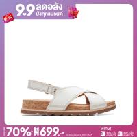 CLARKS รองเท้าส้นแบนผู้หญิง สไตล์ Casual Yacht Cross รุ่น CL W 26172155 สีขาว