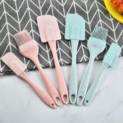 3Pcs/Set Silicone Cream Butter Cake Spatula Pastry Tools Cake Oil Brushes Baking Accessories