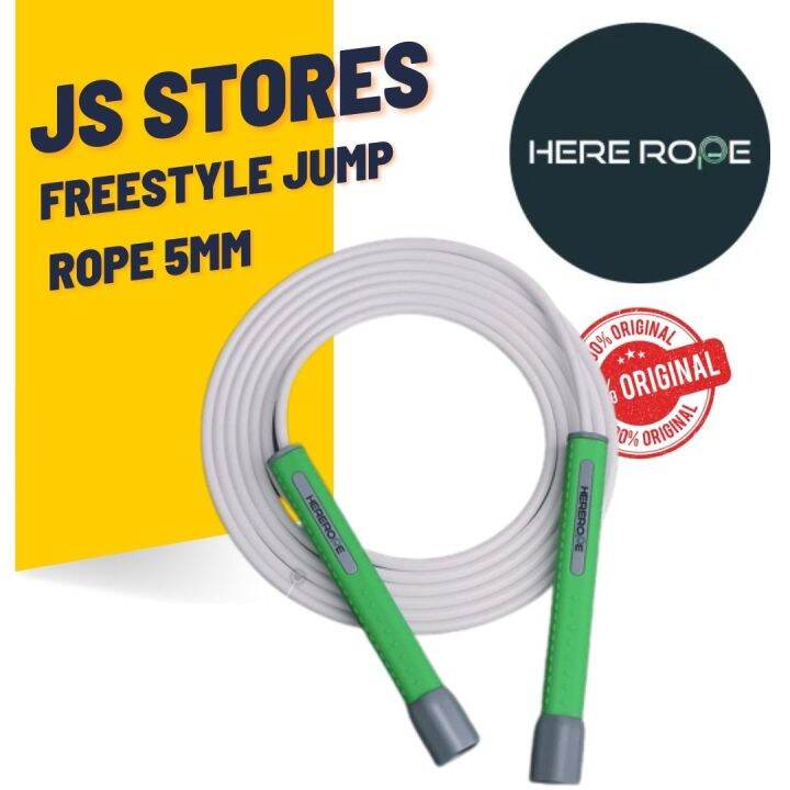 HEREROPE FreeStyle Jump Rope 5mm, Skipping rope with Nonslip Silicone