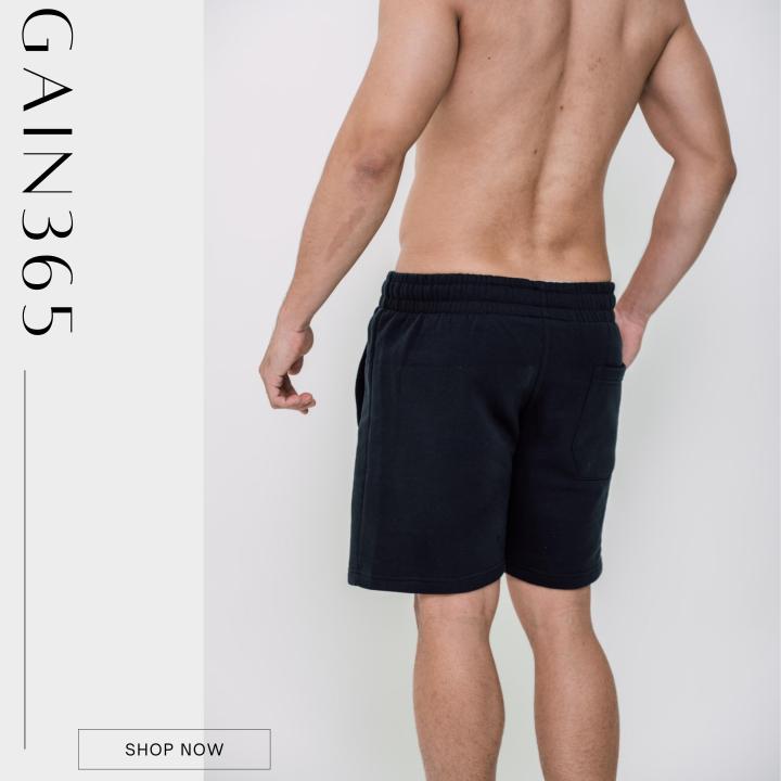gain365-men-training-shorts-กางเกงออกกำลังกาย-กางเกงเอวยางยืด-กางเกงวิ่ง-กางเกงฟิตเนส-กางเกงขาสั้น-กางเกงลำลอง-running-shorts-sport-jogging-fitness-shorts-quick-dry-gym