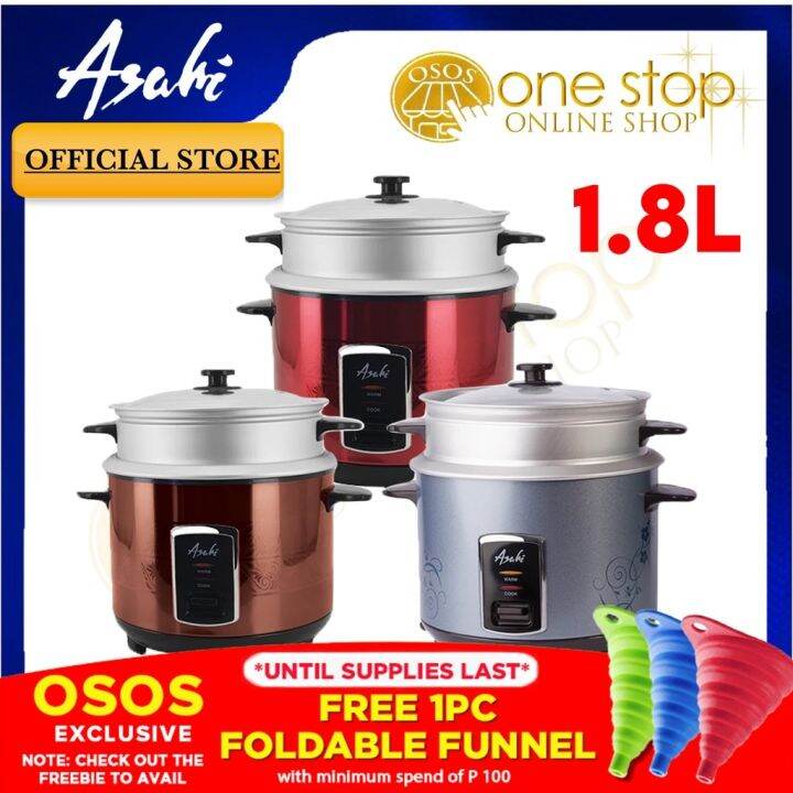 Asahi Original Automatic Rice Cooker 10 Cups 1.8L Straight Type with
