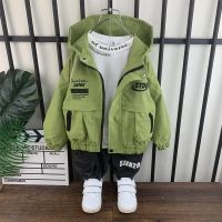 Boys Coat Spring and Autumn Clothing New Fashionable Childrens Hooded Casual Jacket Korean Boys Baby Coat