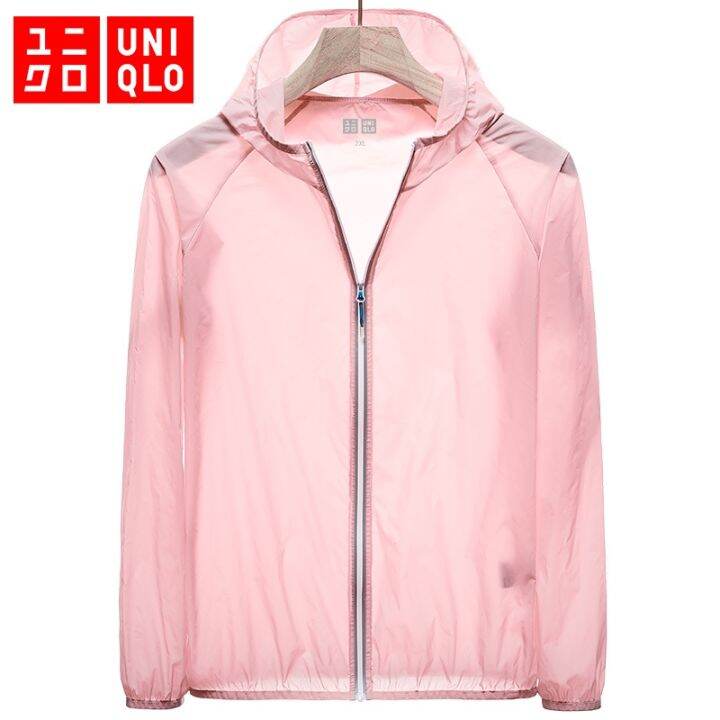 uniqlo-เสื้อกันยูวี-upf50-เสื้อกันแดดชายบางระบายอากาศได้-เสื้อกันแดด-เสื้อแขนยาวมีหมวก-เสื้อกันuv-ระบายอากาศได้ดี