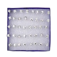 20 pairs/set White Colorful Crystal Stud Earrings Set For Women Jewelry Rhinestones Piercing Earrings Kit Pack Lots Bijouteria Brincos