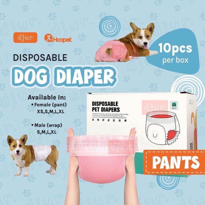 HUSHPET 10PCS/PACK Dog Disposable Diaper Dog Diaper Pants Male / Female