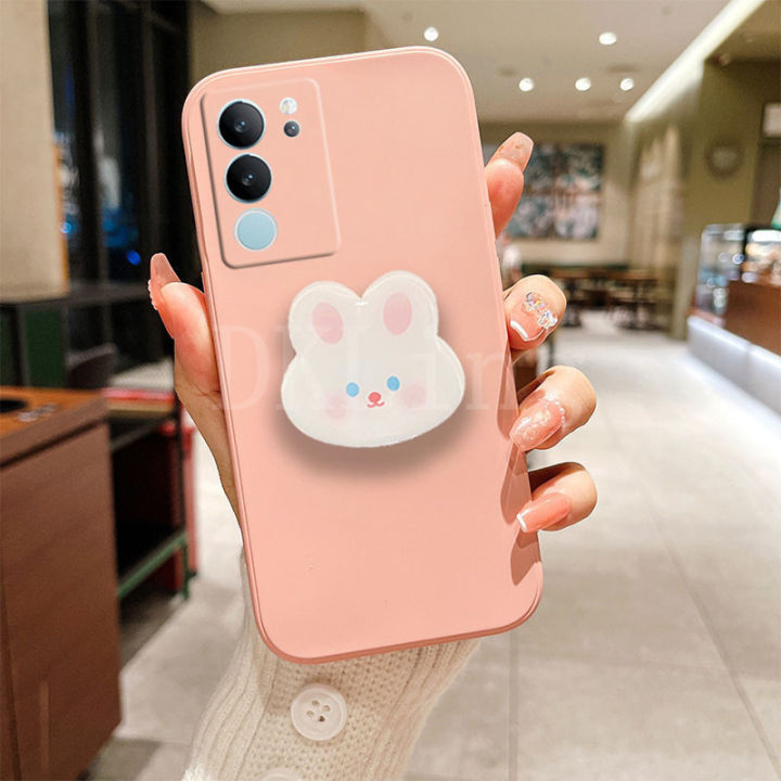 เคสโทรศัพท์ลายกระต่ายน่ารักสำหรับ-vivo-v29-5g-ผิวสัมผัสซิลิโคนปลอกอ่อน-vivo-v29พร้อมที่ยึดที่ตั้งการ์ตูน-vivov29-5g-2023