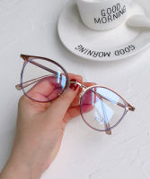 Ultralight TR90 Anti Blue Light Glasses Women Man Vintage Metal Frame Oversized Spectacles Compute Anti Radiation Eye Protection