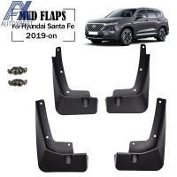 รถ Mudflaps Mud Flaps Splash Guards Mudguards Mud Flap ด้านหน้าด้านหลัง Fender Protector สำหรับ Hyundai Santa Fe TM 2019-On