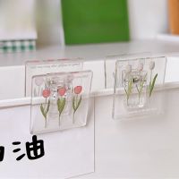 Tulip Acrylic Staples Paperclip Mini Paper Clip Transparent Documents Bookmarks File Page Holder Clamp Office School Supplies