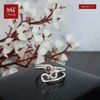 MT แหวนนิ้วเท้าเงินแท้ ประดับ CZ (สีม่วง สีแดง สีฟ้า) Solid 925 Sterling Silver Toe Ring (str091) MT Jewelry มณีธารา