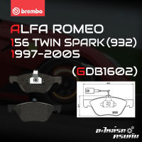 ผ้าเบรกหน้า BREMBO สำหรับ ALFA ROMEO 156 TWIN SPARK (932) 97-05 (P23112B)