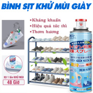 Chai xịt khử mùi hôi giày Nano Bạc