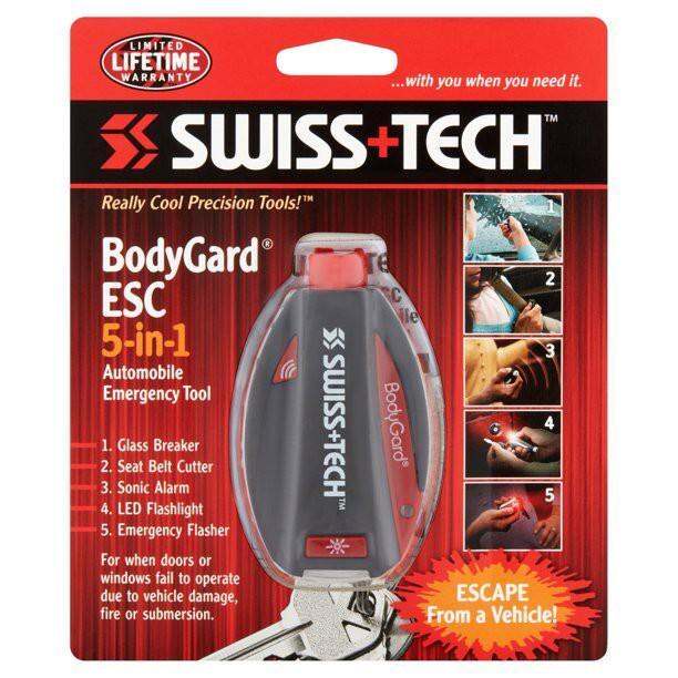 Swiss+Tech ST81005 Black 5-in-1 BodyGuard Auto Emergency Escape Tool ...