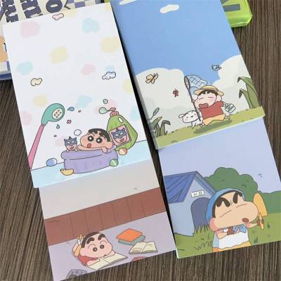 4PCS Crayon Shin-chan sticky note cartoon cute pad Stickable note