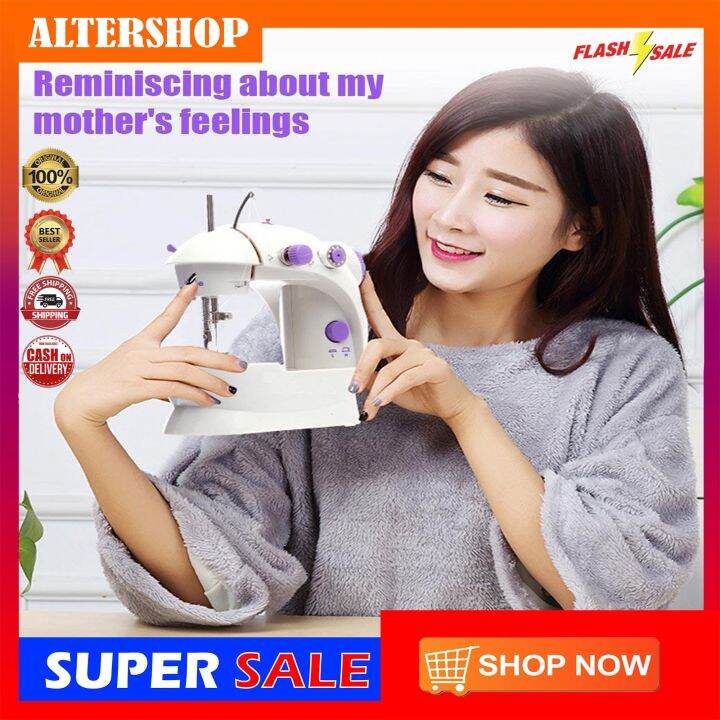 AUTHENTIC MINI PORTABLE 2SPEED SEWING MACHINE,PORTABLE ELECTRIC MINI
