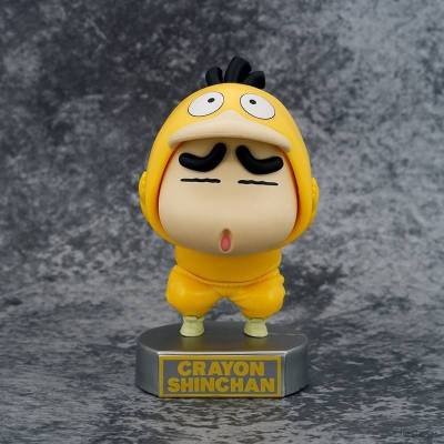 HZ Crayon Shin-chan Cosplay Psyduck Action Figure Model Dolls Toys For Kids Home Decor Gift For Kids Collections ZH