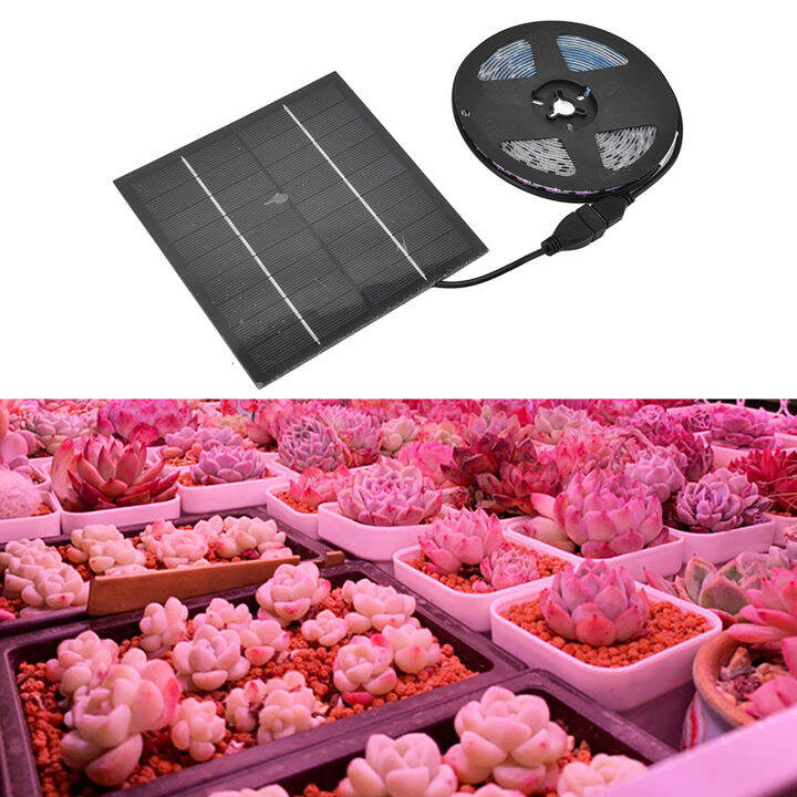Solar Plant Grow Light Strip 5W LED Solar LED Grow Light High Luminous