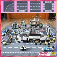 DIY MOC 32*32 อนุภาคขนาดเล็กอเนกประสงค์ทางหลวงแผนที่ T-รูป City Street View Building Blocks ชั้นอุปกรณ์เสริมของเล่น